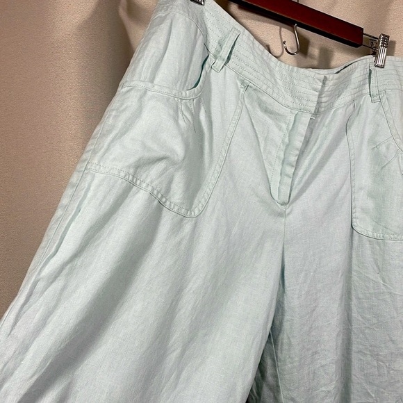 J.Jill light Blue linen Lightweight shorts - Picture 4 of 6